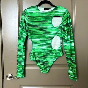Green PLT bodysuit size 8